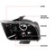 Spec-D Tuning 05-09 Ford Mustang Projector Headlight Glossy Black LHP-MST05BK-TM - alternate 4
